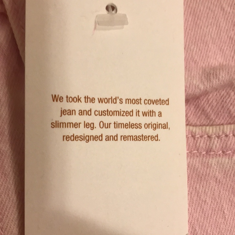 Levi 501’s! Light Pink Skinny Stretch Original Fit Jeans NWT! - Picture 11 of 16